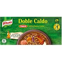 Los mejores  - Knorr Caldo en Pastillas Doble Sabor Clásico Carne sin Gluten Ni Conservantes- 24 Pastillas- 240g